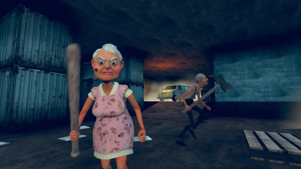 Grandpa & Granny 4 Online Game [МОД: Меню, Бесконечные монеты и Открытые уровни] Screenshot 1