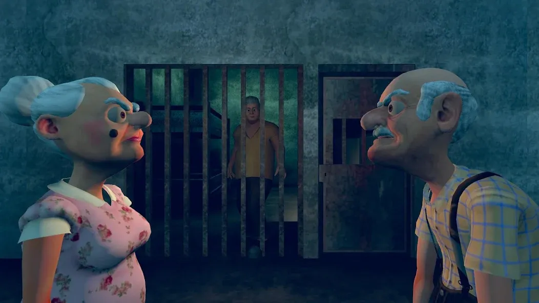 Grandpa & Granny 4 Online Game [МОД: Меню, Бесконечные монеты и Открытые уровни] Screenshot 2