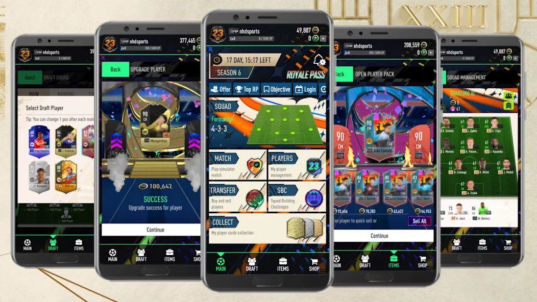 NHDFUT 23 Draft & Packs [МОД: Деньги, Монеты и Меню MOD] Screenshot 1