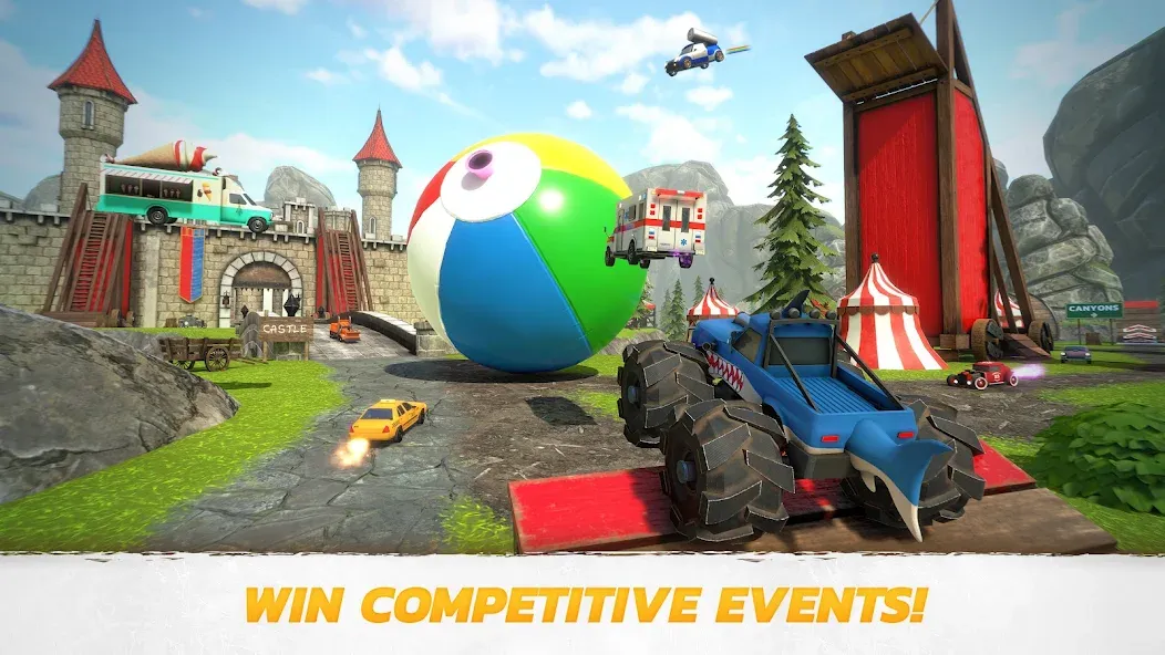 Crash Drive 3: Car Stunting (Крэш Драйв 3) [МОД: Много монет, Открытые уровни и Мега MOD] Screenshot 2