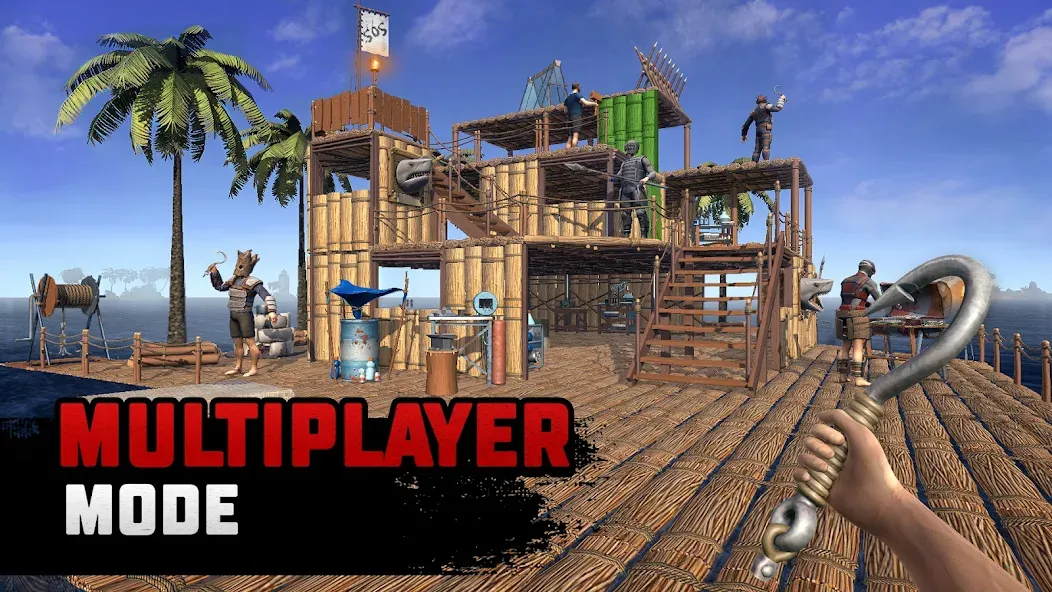 Raft® Survival: Multiplayer (Рафт Сурвивал) [МОД: Все открыто, Дополнительные деньги и Меню MOD] Screenshot 2