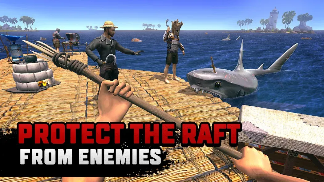 Raft® Survival: Multiplayer (Рафт Сурвивал) [МОД: Все открыто, Дополнительные деньги и Меню MOD] Screenshot 3