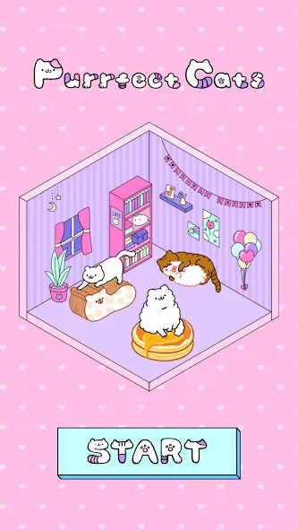 Purrfect Cats (Парфект кэтс) [МОД: Деньги, Монеты и Меню MOD] Screenshot 1