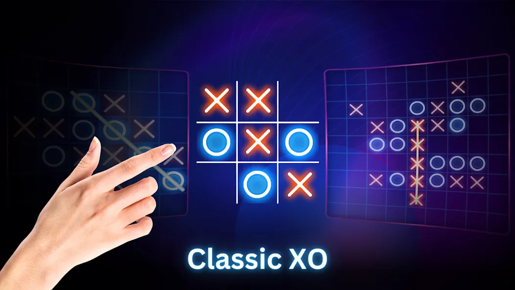 Tic Tac Toe 2 Player: XO Game (Тик Так Тоу 2 игрока) [МОД: Все открыто, Дополнительные деньги и Меню MOD] Screenshot 2
