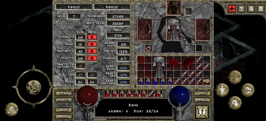 DevilutionX - Diablo 1 port (ДевилутионЭкс) [МОД: Много монет, Открытые уровни и Мега MOD] Screenshot 3