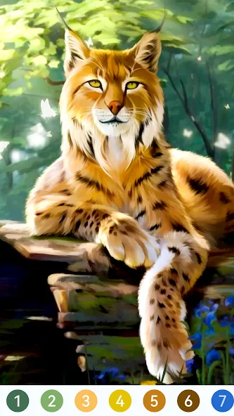 Animal Paint by Number Game (Анимал Пэйнт бай Намбер Гэйм) [МОД: Деньги, Монеты и Меню MOD] Screenshot 2