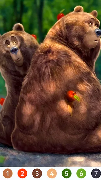Animal Paint by Number Game (Анимал Пэйнт бай Намбер Гэйм) [МОД: Деньги, Монеты и Меню MOD] Screenshot 4