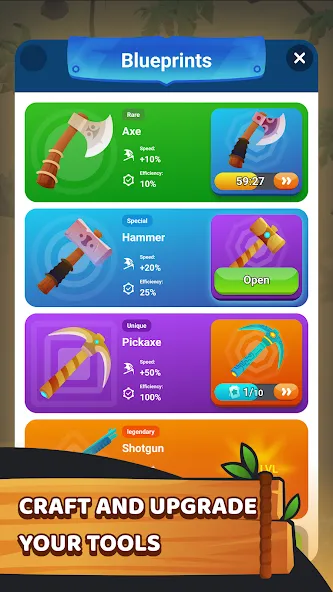 Survival Island Builder (Сурвивал Айленд Билдер) [МОД: Много денег, Монет и Все открыто] Screenshot 4