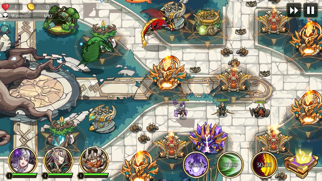 Kingdom War: Tower Defense TD (ТД Рояль) [МОД: Бесконечные деньги, Монеты и Мега MOD] Screenshot 3