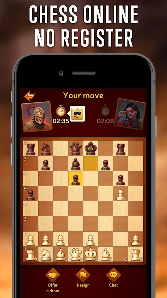 Chess Online - Clash of Kings [МОД: Бесконечные деньги, Монеты и Мега MOD] Screenshot 2