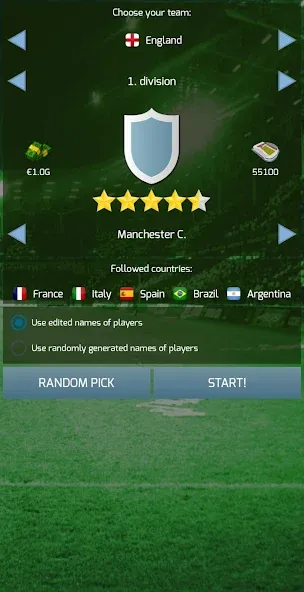 True Football 3 (Тру Футбол 3) [МОД: Все открыто, Дополнительные деньги и Меню MOD] Screenshot 1