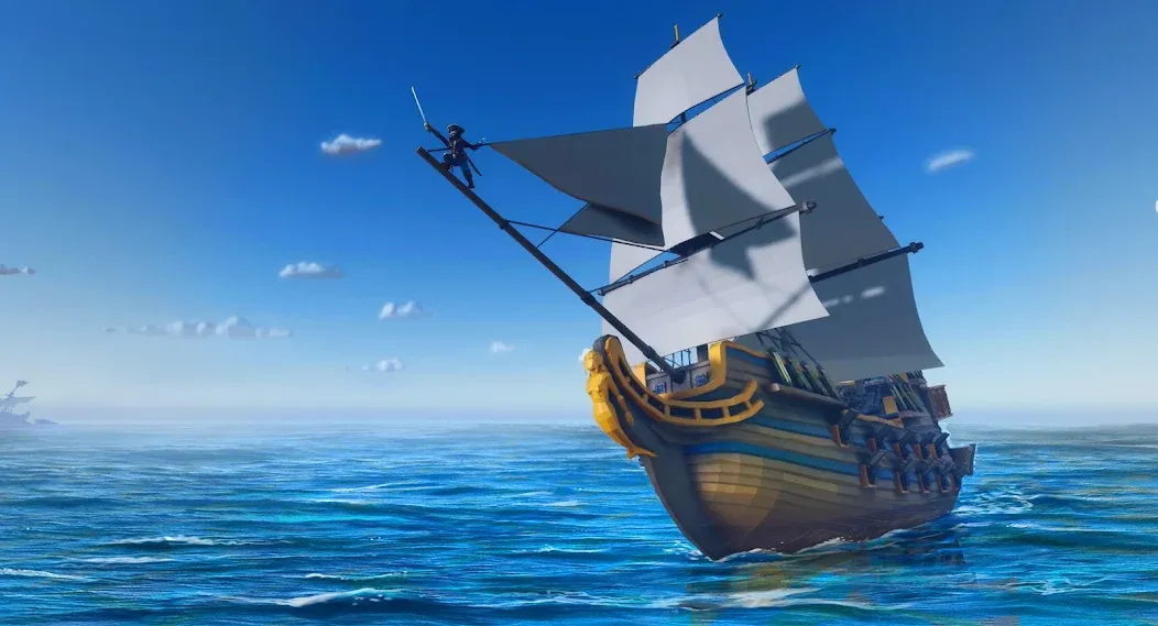 Pirate Polygon Caribbean Sea (Пиратская Полигон Карибское море) [МОД: Много денег, Монет и Все открыто] Screenshot 1