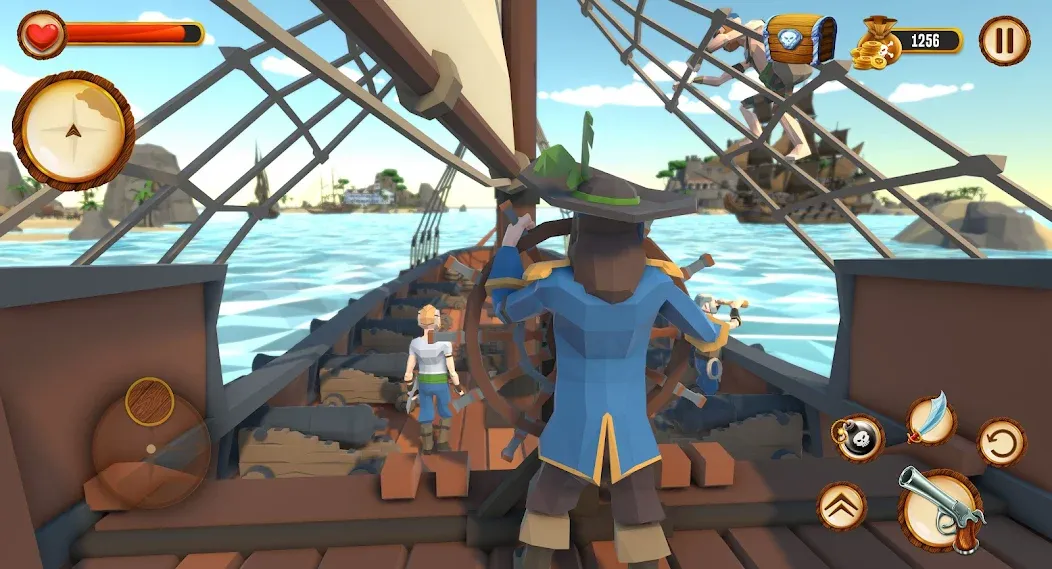 Pirate Polygon Caribbean Sea (Пиратская Полигон Карибское море) [МОД: Много денег, Монет и Все открыто] Screenshot 2