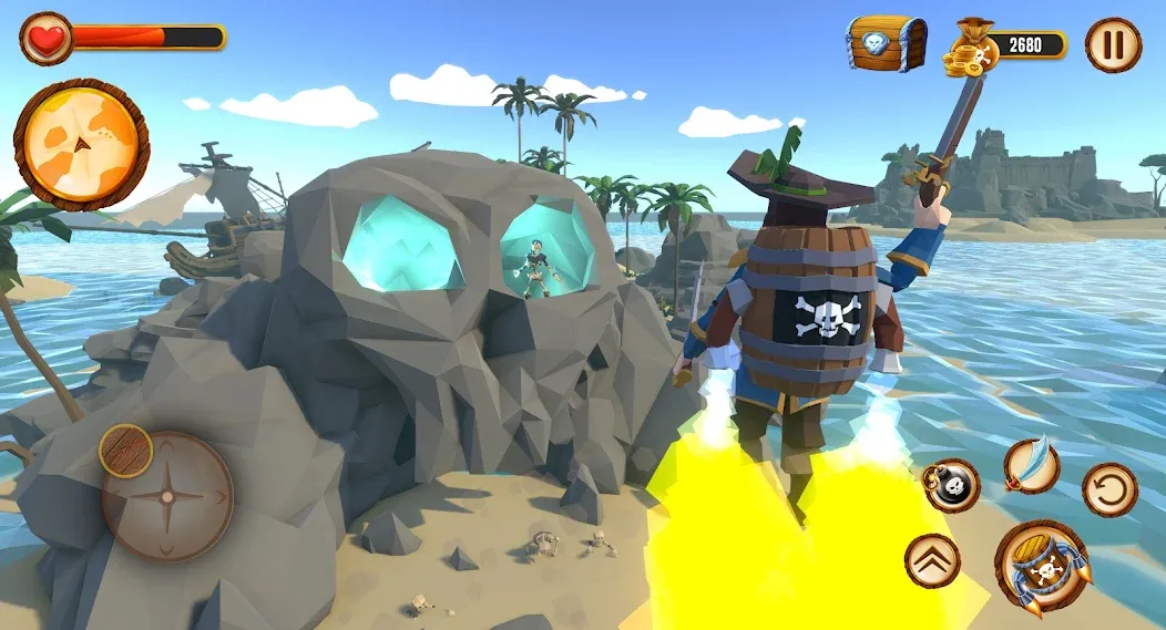 Pirate Polygon Caribbean Sea (Пиратская Полигон Карибское море) [МОД: Много денег, Монет и Все открыто] Screenshot 4