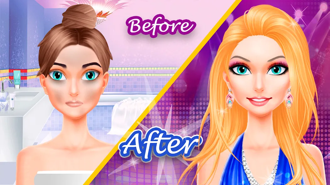 Makeup games makeover dress up [МОД: Много монет, Открытые уровни и Мега MOD] Screenshot 1