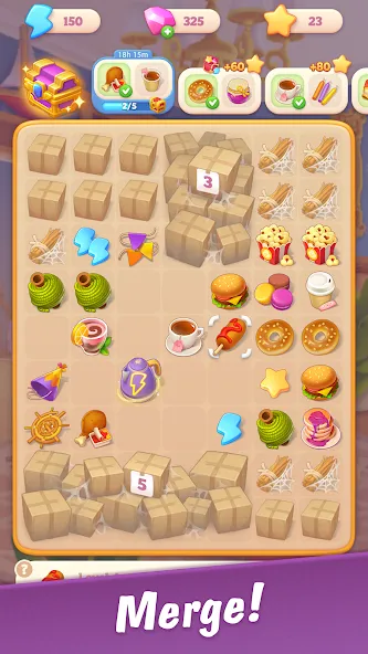 Merge Hotel Empire: Design (Мердж Отель Импайр) [МОД: Много денег, Монет и Все открыто] Screenshot 2