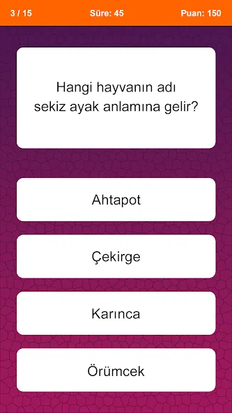 Bilgi Yarışması [МОД: Меню, Бесконечные монеты и Открытые уровни] Screenshot 1