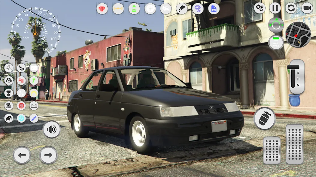 Lada 2110: Urban Simulator [МОД: Много монет, Открытые уровни и Мега MOD] Screenshot 1