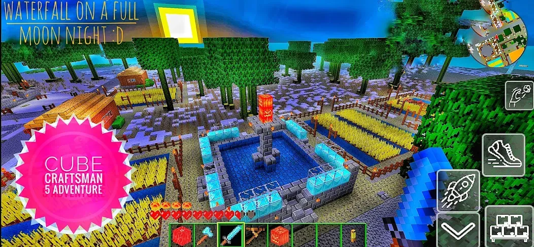 Cube Craftsman 5 Adventure (КубКрафт Приключение) [МОД: Бесконечные деньги, Монеты и Мега MOD] Screenshot 1