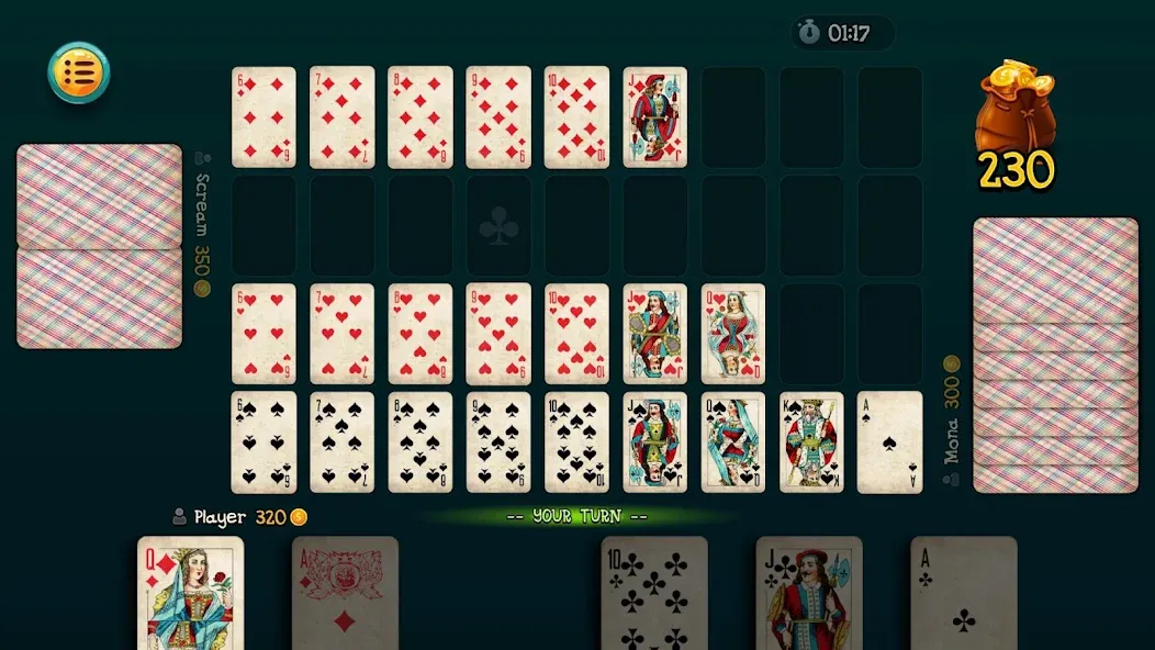 Nine Card Game online offline [МОД: Много монет, Открытые уровни и Мега MOD] Screenshot 1