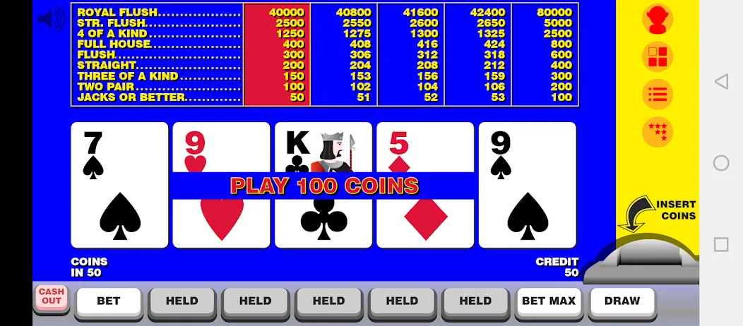 Video Poker with Double Up [МОД: Много денег, Монет и Все открыто] Screenshot 1