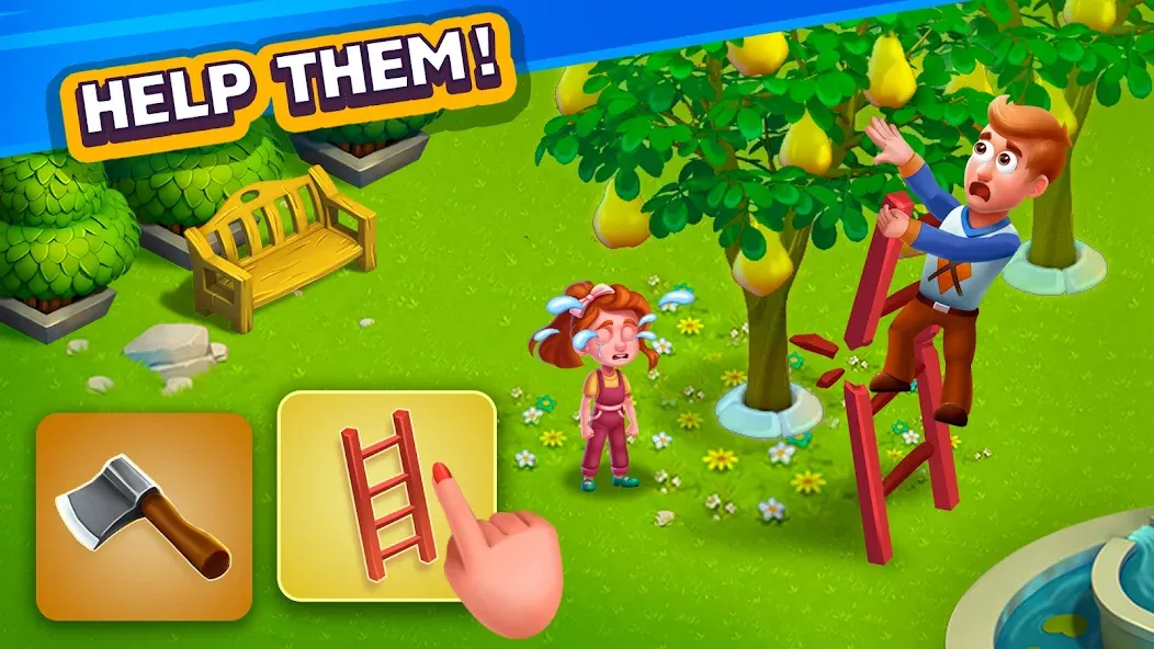 Golden Farm [МОД: Деньги, Монеты и Меню MOD] Screenshot 1