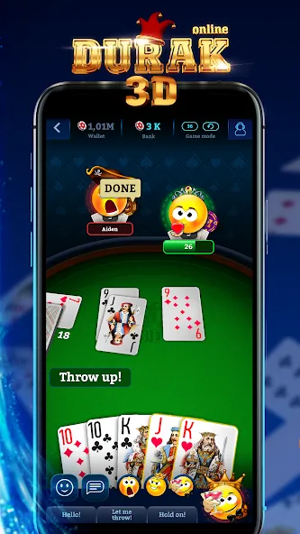 Durak Online 3D [МОД: Меню, Бесконечные монеты и Открытые уровни] Screenshot 1