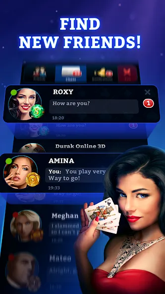 Durak Online 3D [МОД: Меню, Бесконечные монеты и Открытые уровни] Screenshot 3