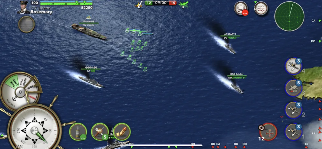 Navy Field: Online Sea Battles (НеиФилд) [МОД: Деньги, Монеты и Меню MOD] Screenshot 1