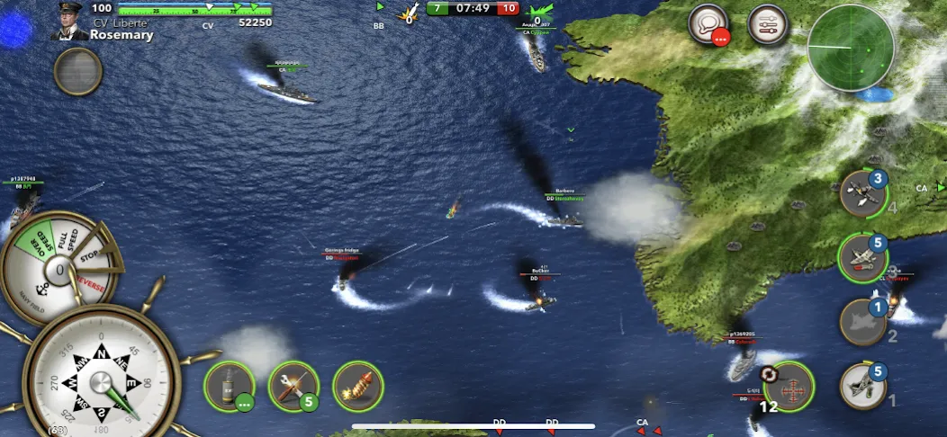 Navy Field: Online Sea Battles (НеиФилд) [МОД: Деньги, Монеты и Меню MOD] Screenshot 4