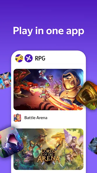 Yandex Games RPG and Role [МОД: Меню, Бесконечные монеты и Открытые уровни] Screenshot 2