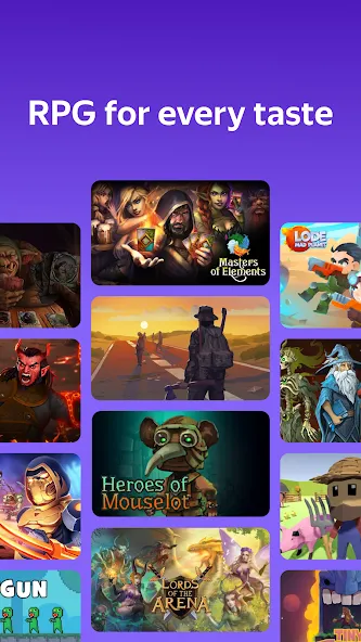 Yandex Games RPG and Role [МОД: Меню, Бесконечные монеты и Открытые уровни] Screenshot 3
