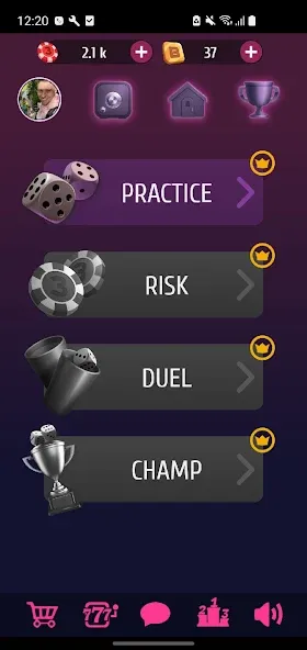 Farkle Pro - 10000 dice game [МОД: Все открыто, Дополнительные деньги и Меню MOD] Screenshot 1