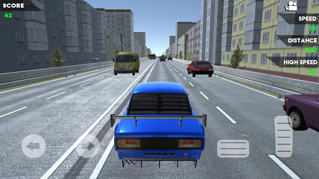 Turbo VAZ: Traffic Racer [МОД: Много монет, Открытые уровни и Мега MOD] Screenshot 3