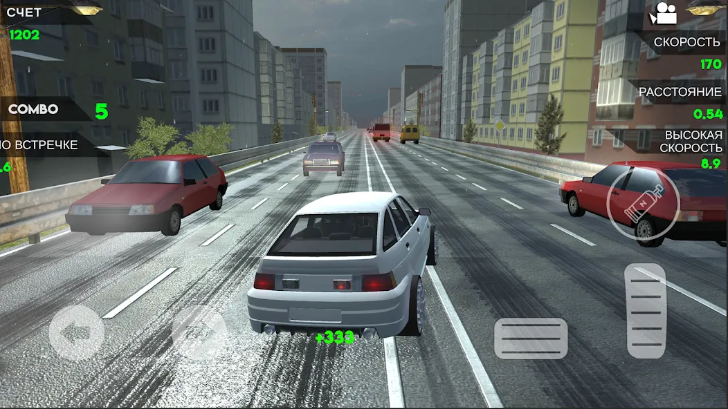 Turbo VAZ: Traffic Racer [МОД: Много монет, Открытые уровни и Мега MOD] Screenshot 5