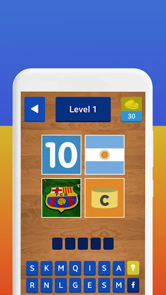 4 Pics 1 Footballer (Картинки 1 Футболист) [МОД: Бесконечные деньги, Монеты и Мега MOD] Screenshot 3