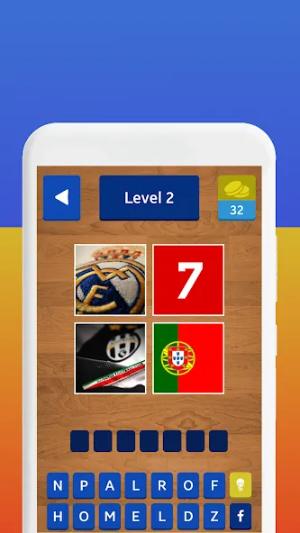 4 Pics 1 Footballer (Картинки 1 Футболист) [МОД: Бесконечные деньги, Монеты и Мега MOD] Screenshot 5