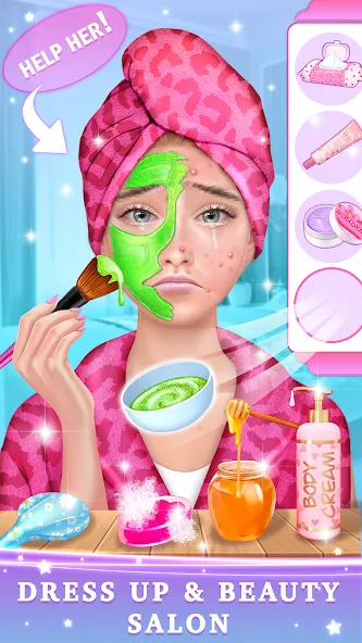 BFF Makeover - Spa & Dress Up [МОД: Много монет, Открытые уровни и Мега MOD] Screenshot 1