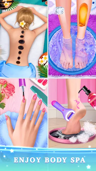 BFF Makeover - Spa & Dress Up [МОД: Много монет, Открытые уровни и Мега MOD] Screenshot 2