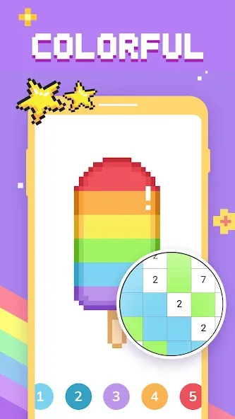 Paint by Number - Pixel Art [МОД: Много денег, Монет и Все открыто] Screenshot 1