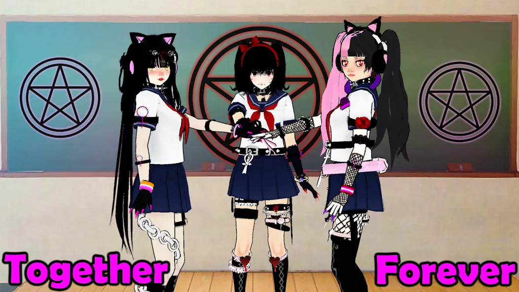 SchoolGirl AI 3D Anime Sandbox (Школьница  3D аниме песочница) [МОД: Бесконечные деньги, Монеты и Мега MOD] Screenshot 2