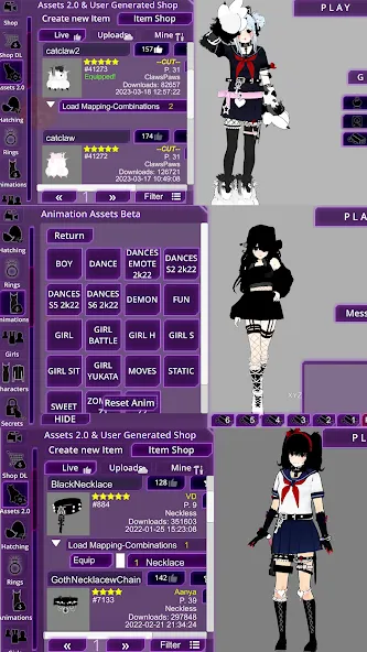 SchoolGirl AI 3D Anime Sandbox (Школьница  3D аниме песочница) [МОД: Бесконечные деньги, Монеты и Мега MOD] Screenshot 4