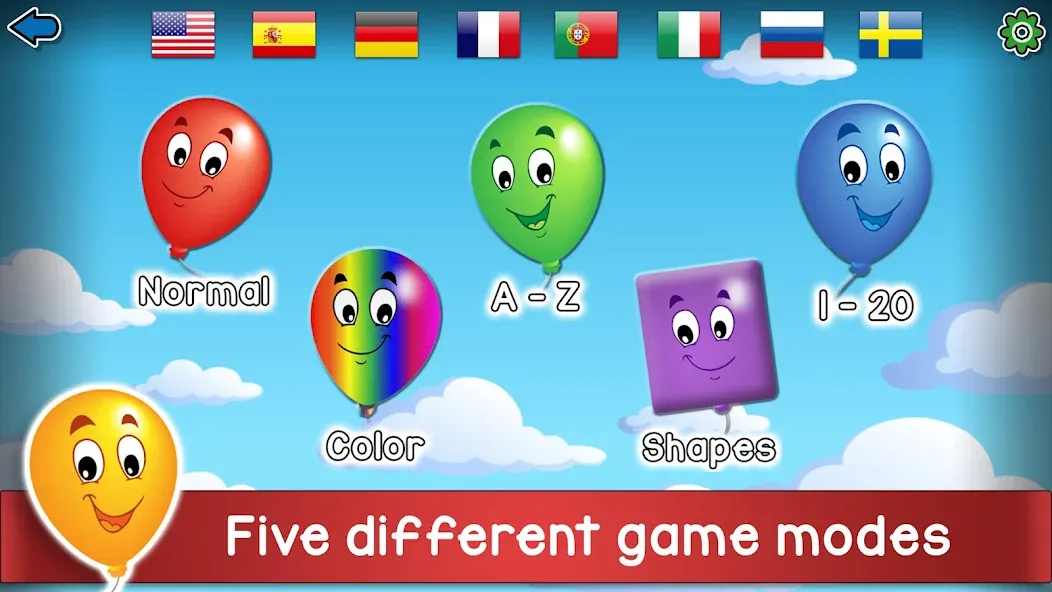 Kids Balloon Pop Game [МОД: Много денег, Монет и Все открыто] Screenshot 1