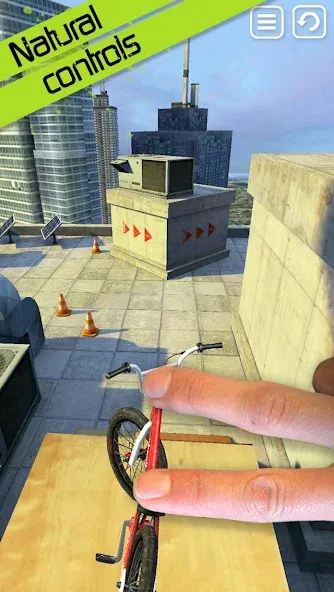 Touchgrind BMX (Тачгринд БМХ) [МОД: Меню, Бесконечные монеты и Открытые уровни] Screenshot 1