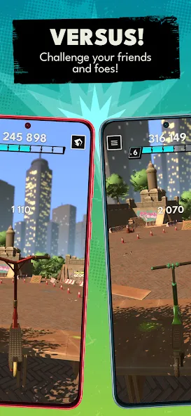 Touchgrind Scooter (Тачгринд Скутер) [МОД: Много монет, Открытые уровни и Мега MOD] Screenshot 4