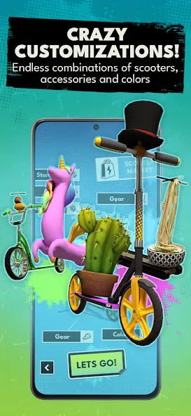 Touchgrind Scooter (Тачгринд Скутер) [МОД: Много монет, Открытые уровни и Мега MOD] Screenshot 5