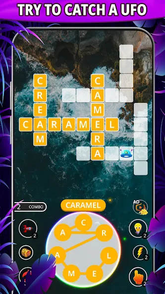 Word connect: word search game [МОД: Все открыто, Дополнительные деньги и Меню MOD] Screenshot 1