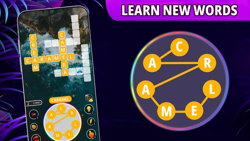 Word connect: word search game [МОД: Все открыто, Дополнительные деньги и Меню MOD] Screenshot 5
