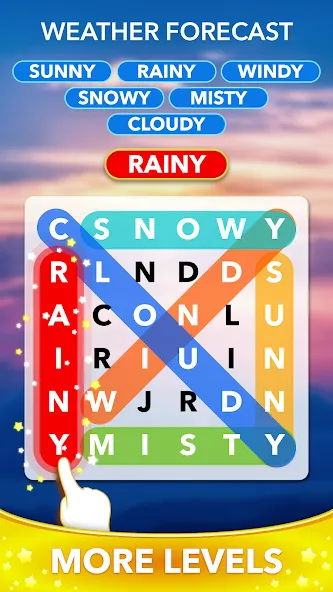 Word Heaps Search - Word Games (Ворд Хипс Срч) [МОД: Все открыто, Дополнительные деньги и Меню MOD] Screenshot 5