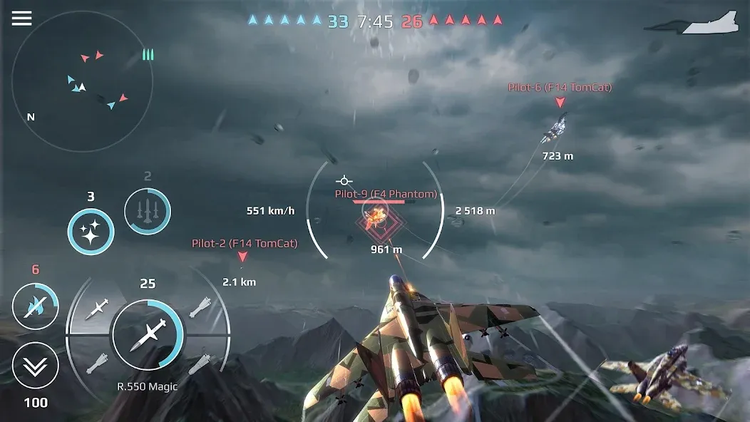 Sky Combat: War Planes Online (Скай Комбат) [МОД: Меню, Бесконечные монеты и Открытые уровни] Screenshot 1